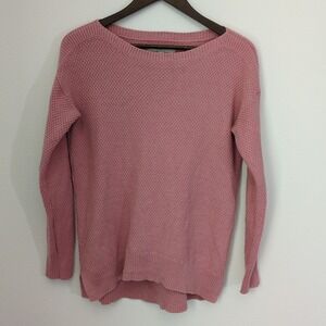 Ann Taylor LOFT Sweater Womens Size XS‎ Pink Long Sleeve Tunic Knit Boat Neck
